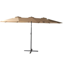 ROJAPLAST DOUBLE ZWU-307 napernyő, hajtókarral - bézs - 456 cm () kerti bútor