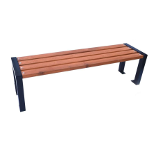 Rojaplast fenyőfáből készült, fém szerkezetű kerti pad, 162 cm, OPOLÁNKY kerti bútor