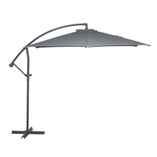 Rojaplast FREE POLE függő Napernyő hajtókarral 300cm #grafit kerti bútor