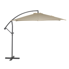 Rojaplast FREE POLE függő napernyő, hajtókarral - bézs - ø 300 cm 607/75 kerti bútor
