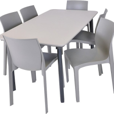 Rojaplast ITALIA DINING kerti asztal 1 + 6 kerti szék szett, EMMA kerti bútor