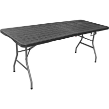 Rojaplast Kerti catering asztal, összecsukható, fekete, 180×74 cm kerti bútor