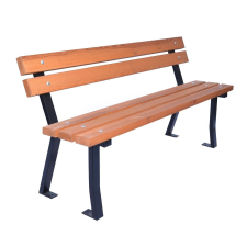 Rojaplast METAL fenyőfáből készült, fém szerkezetű kerti pad, 150 cm kerti bútor