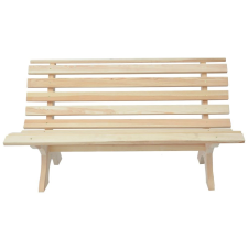 Rojaplast Retro fenyőfából készült kerti pad 150cm natúr (246150) (Rojaplast246150) kerti bútor