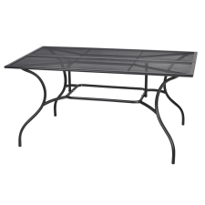 Rojaplast ROJAPLAST ZWMT-83 fém kerti asztal - fekete kerti bútor