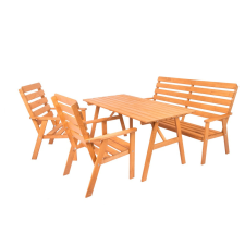  Rojaplast Sylva fenyőfából készült kerti bútor garnitúra, 150 cm kerti bútor