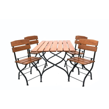 Rojaplast Weekend set összecsukható kerti asztal, 120 cm, 4 db kerti székkel kerti bútor