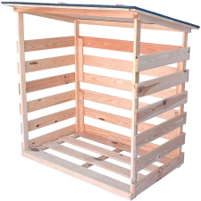Rojaplast Wood fatároló 64 x 119 x 118 cm kerti tárolás