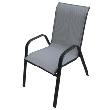 Rojaplast XT1012C fém kerti szék, 69 x 55 x 95 cm - szürke kerti bútor