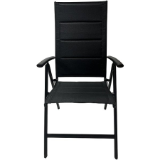 Rojaplast ZWC-235 Kerti szék, alumínium, dönthető, fekete kerti bútor