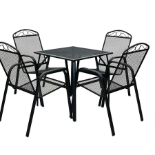 Rojaplast ZWMT-70R kerti asztal 1 + 4 kerti szék szett, ZWMC-31 kerti bútor