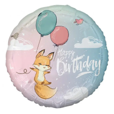  Róka Happy Birthday Fox fólia lufi 36 cm party kellék
