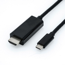ROLINE 11.04.5840-10 USB-C 3.1 - HDMI (apa - apa) kábel 1m - Fekete kábel és adapter