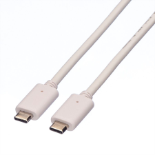ROLINE 11.99.9015 USB 3.1 C apa - C apa töltőkábel 0.5m Fehér (11.99.9015) kábel és adapter