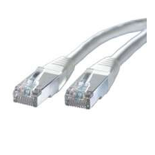 ROLINE 21.15.0310 Patch kábel, UTP, CAT5e, STP/FTP, 10m, szürke kábel és adapter