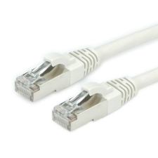 ROLINE 21.15.0855-50 STP/FTP CAT7 Patch Kábel 5m Fehér kábel és adapter