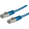 ROLINE 21.15.1324 RJ45 Hálózati kábel, patchkábel CAT 6 S/FTP 0.50 m Kék Kettős árnyékolás 1 db (21.15.1324)