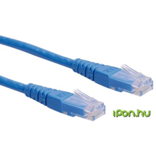 ROLINE Cable ROLINE UTP CAT6 patch 0,3m kék kábel és adapter