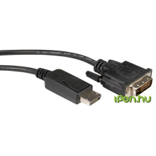 ROLINE DisplayPort DVI-D Átalakító Fekete 3m 11.04.5611-10 kábel és adapter