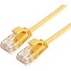 ROLINE green 21.44.3924 RJ45 Hálózati kábel, patchkábel CAT 6A U/UTP 1.50 m Sárga Árnyékolatlan, Halogénmentes, Lángálló 1 db (21.44.3924)