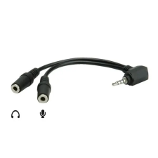 ROLINE Kábel Audio 4 pólusú 3,5mm Jack elosztó kábel és adapter