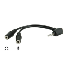 ROLINE Kábel Audio 4 pólusú 3,5mm Jack elosztó kábel és adapter