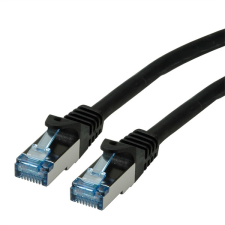 ROLINE Kábel S/FTP PATCH CAT6a LSOH,    1m, fekete kábel és adapter