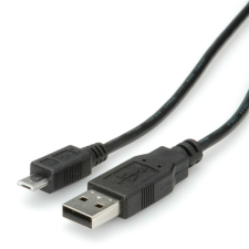 ROLINE kábel usb 2.0 a - micro usb b, 3m , fekete 11.02.8755-10 kábel és adapter