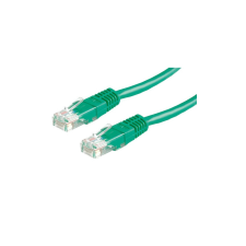 ROLINE Kábel UTP CAT5e, 0,5m, Roline zöld kábel és adapter