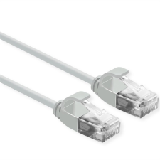 ROLINE Kábel UTP CAT6a LSOH, Slim, kihúzásgátló,   3m, szürke kábel és adapter