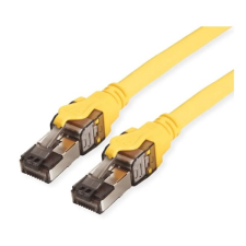 ROLINE Patch kábel S/FTP CAT8, LSOH   1m, sárga kábel és adapter