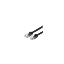 ROLINE Patch kábel VALUE UTP CAT6 lapos kivitel, Fekete 1m (21.99.0961) kábel és adapter