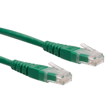 ROLINE ROLINE Patch kábel, UTP, CAT6, 0,5m, zöld kábel és adapter