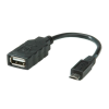 ROLINE USB2.0 OTG kábel 15 cm (11.02.8311-25)