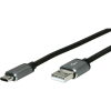 ROLINE USB kábel USB 2.0 USB-A dugó, USB-C® dugó 3.00 m Fekete Árnyékolt 11.02.9029 (11.02.9029)