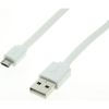 ROLINE USB kábel USB 2.0 USB-A dugó, USB mikro B dugó 1.00 m Fehér Árnyékolt 11.02.8761 (11.02.8761)