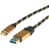 ROLINE USB kábel USB 3.2 Gen1 (USB 3.0 / USB 3.1 Gen1) USB-A dugó, USB-C® dugó 0.50 m Többszínű Árnyékolt 11.02.9012 (11.02.9012)
