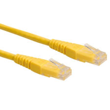 ROLINE - UTP 5m sárga kábel és adapter