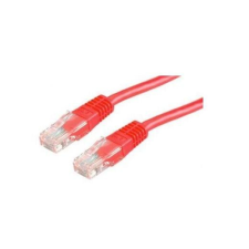 ROLINE UTP CAT5e patch 0,5m piros kábel és adapter