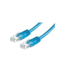 ROLINE UTP CAT5e patch 1m kék kábel és adapter