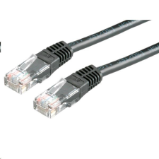 ROLINE UTP CAT5e patch kábel 0.5m fekete kábel és adapter