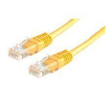 ROLINE UTP CAT5e patch kábel 0.5m sárga (0.5m sárga) kábel és adapter