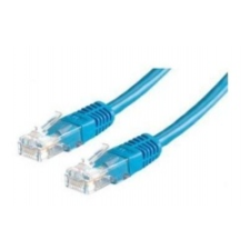 ROLINE UTP CAT5e patch kábel 2m, kék kábel és adapter