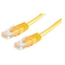 ROLINE UTP CAT5e patch kábel 2m, sárga kábel és adapter