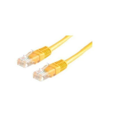 ROLINE UTP CAT5e patch kábel 3m sárga kábel és adapter