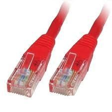 ROLINE UTP CAT6 patch kábel 0.5m piros (CAT6 0.5m piros) kábel és adapter