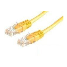 ROLINE UTP CAT6 patch kábel 1m sárga kábel és adapter
