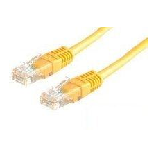 ROLINE UTP CAT6 patch kábel 1m sárga (CAT6 1m s&#225;rga) kábel és adapter