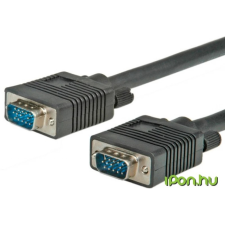 ROLINE VGA/D-Sub Összekötő Fekete 6m 11.04.5206-10 kábel és adapter
