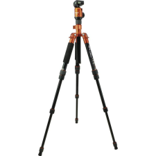 Rollei Compact Traveler No.1 állvány gömbfejjel + hordzsák, narancs tripod